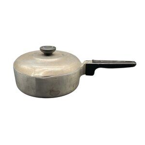 Vtg Magnalite Wagner Ware Sidney O The Gourmet Double Spout Pan 4672P W/Lid 2qt